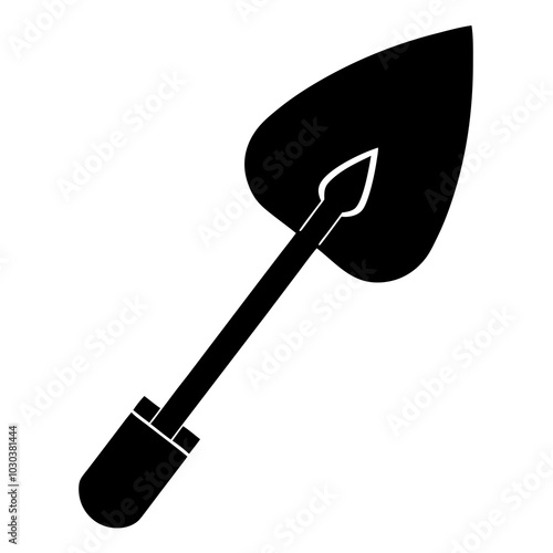 Spade Silhouette  vector illustration