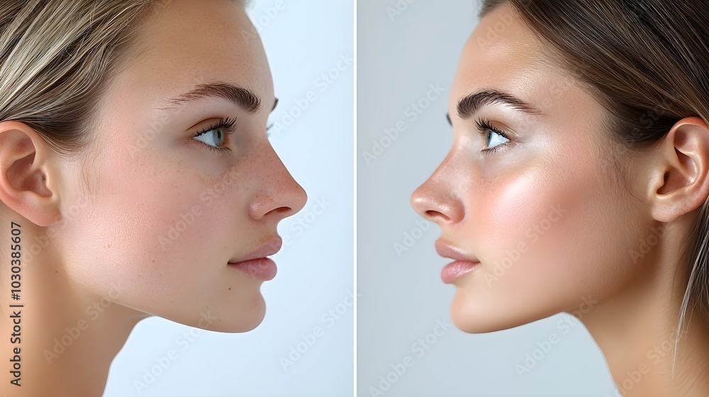 Video walkthrough of rhinoplasty recovery, featuring before images of the nose, progress shots during healing, and final after images showing the refined shape Video walkthrough of rhinoplasty recovery, featuring before images of the nose, progress shots during healing, and final after images showing the refined shape
