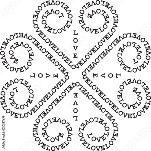 Designed in a traditional Hmong pattern that combines the design by adding the word “love” into the pattern.