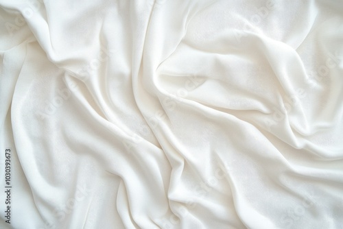 Soft White Fabric with Subtle Wrinkles and Texture