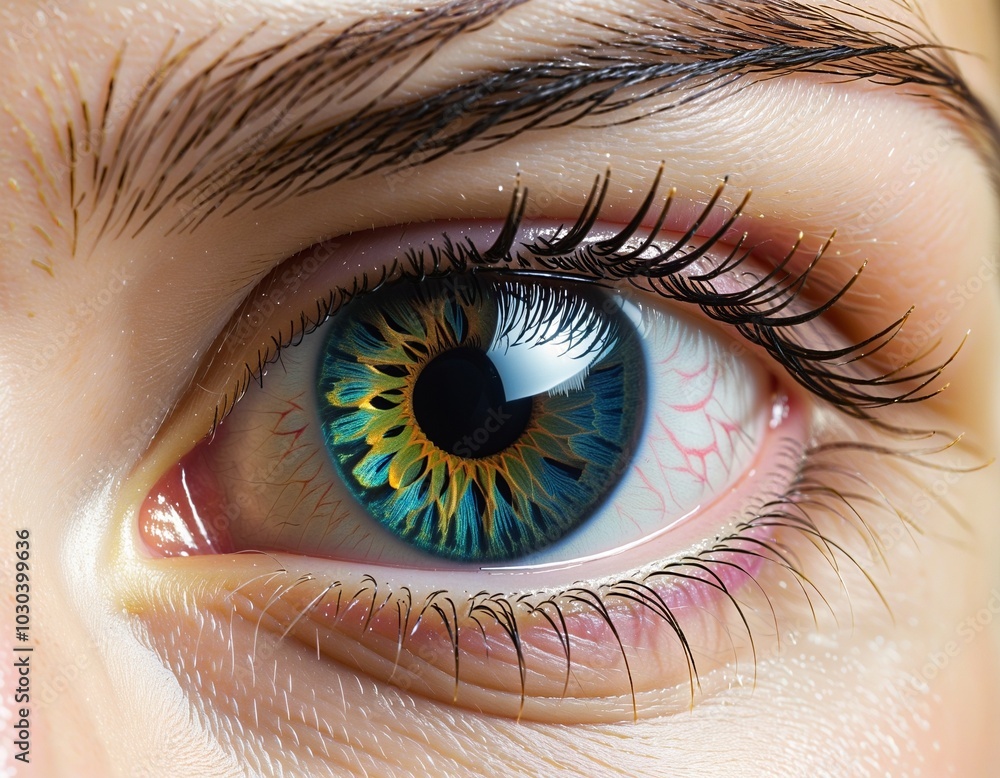 Fototapeta premium female eye, close up