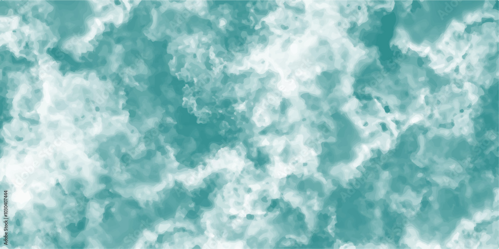 Abstract mint blue sky watercolor background. Cloudy mint sky with light blue watercolor clouds and smoke. Grungy, elegant vintage grunge background texture. Abstract mint blue sky watercolor background. Cloudy mint sky with light blue watercolor clouds and smoke. Grungy, elegant vintage grunge background texture.