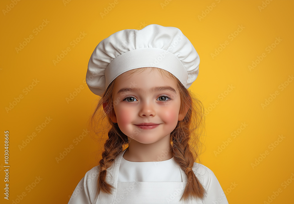 portrait of a little girl chef portrait of a little girl chef