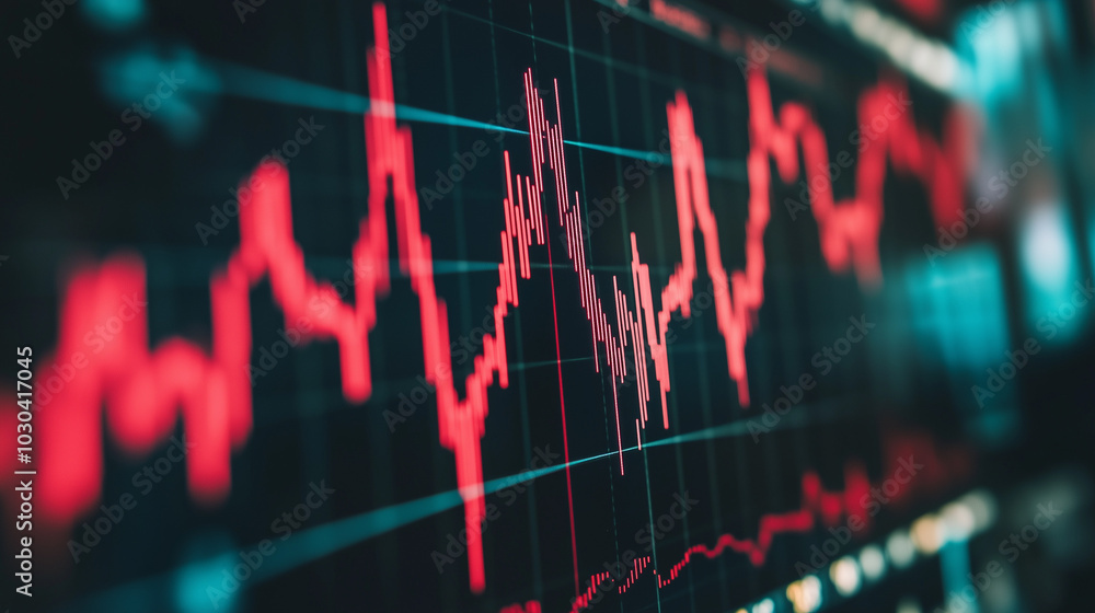 Obraz premium Massive Financial Sector Job Losses Triggered by Catastrophic Market Crash. Sudden Unemployment Surge with Economic Collapse and Industry-Wide Layoffs Highlight Global Recession Impact on Banking and 