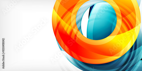 Circles, round elements, ring shapes premium background. Vector Illustration For Wallpaper, Banner, Background, Card, Book Illustration, landing page