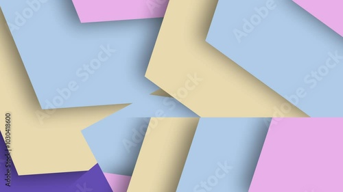 Geometrict multicolor background banner motion
