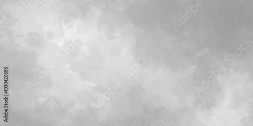 Abstract background with grunge white, gray smoke and cloud texture. black smoke and fog design texture overlays. hand painted vector on watercolor texture. white cloud paper texture and watercolor.