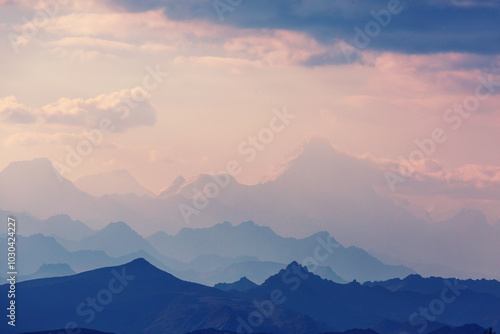 Mountains silhouette