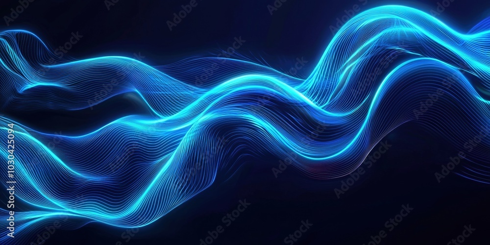 Mesmerizing Energy Flow Glowing Abstract Waves of Light and Motion Mesmerizing Energy Flow Glowing Abstract Waves of Light and Motion