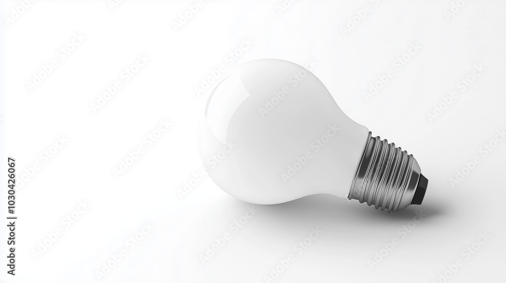 White LED light bulb isolated on white background White LED light bulb isolated on white background