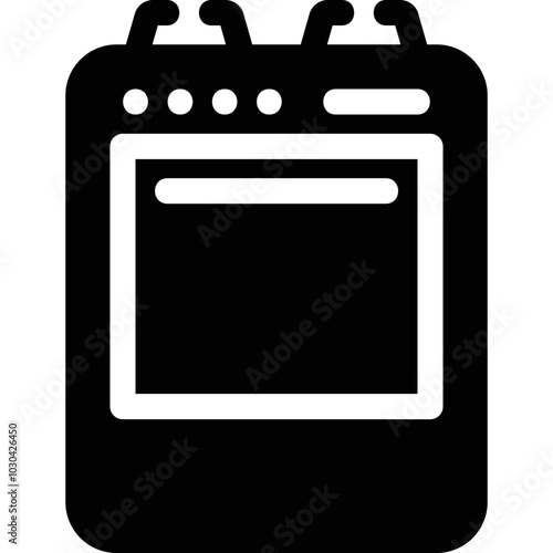 Simple vector icon kitchen stove