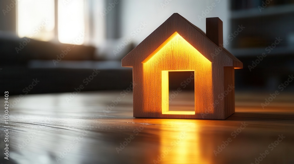 A solid foundation of a home, symbolizing stability and trust, warm lighting from within, Foundation, Stability, Trust A solid foundation of a home, symbolizing stability and trust, warm lighting from within, Foundation, Stability, Trust