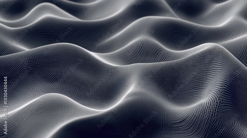 Underwater Abstract Art with Two Squiggly Lines Underwater Abstract Art with Two Squiggly Lines