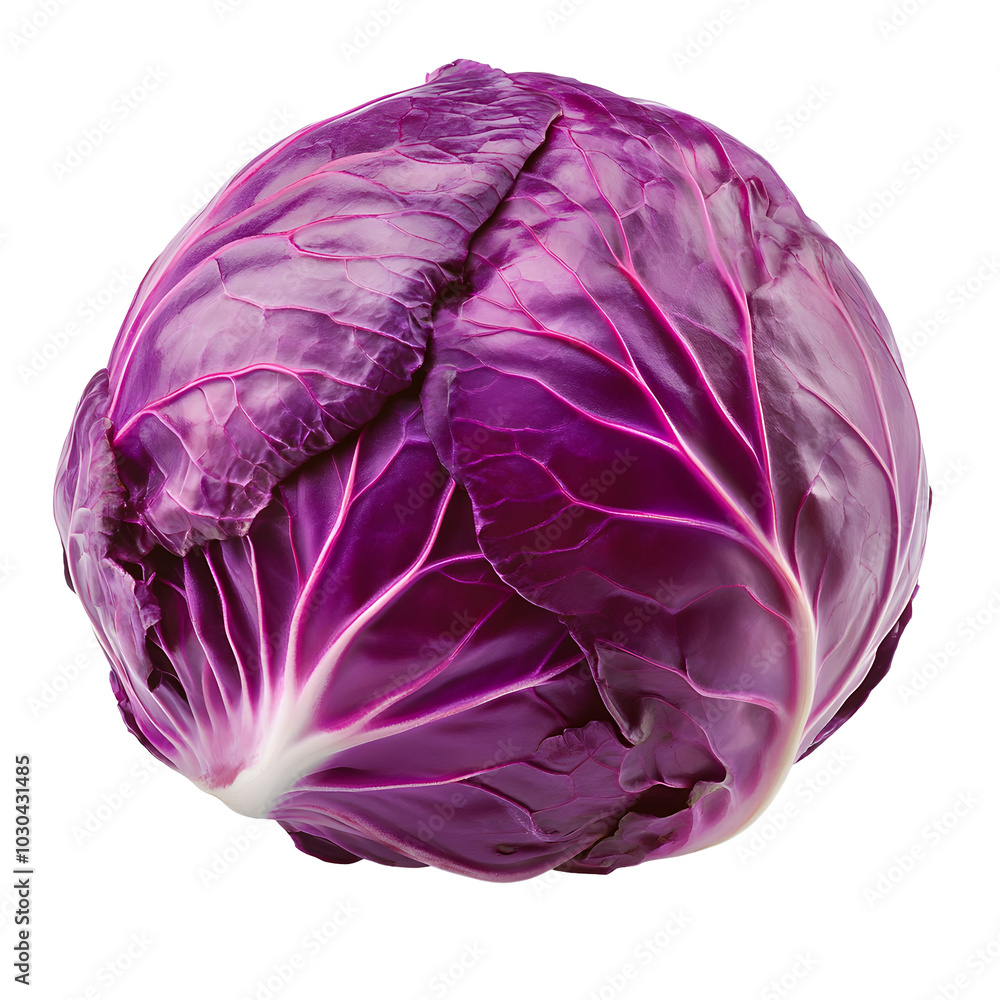 Fototapeta premium Vibrant Purple Cabbage Closeup Texture