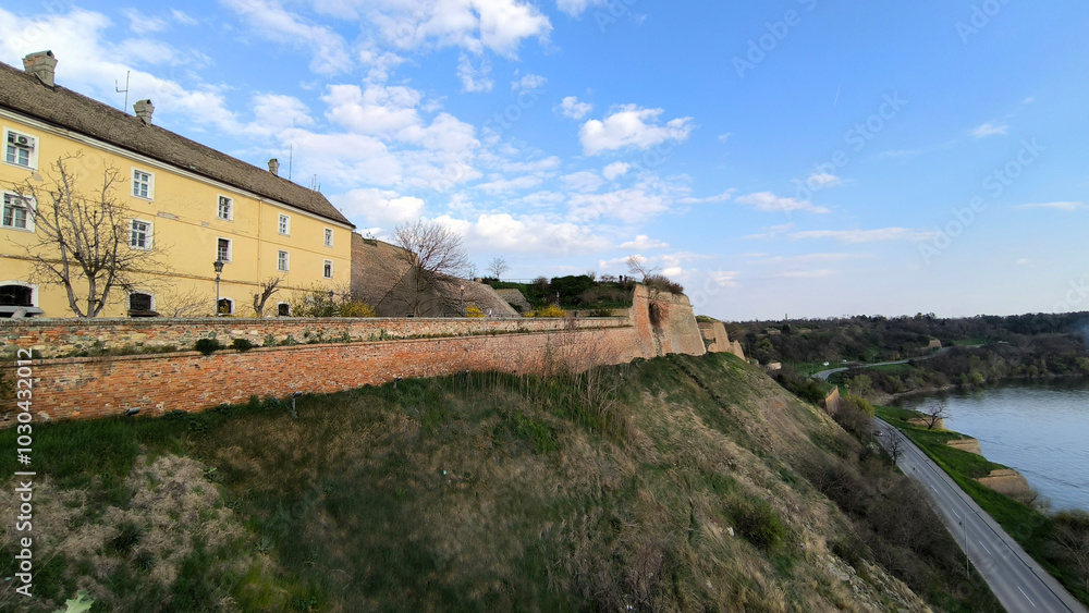 Petrovaradin Fortress and it's surroundings in bright spring day Petrovaradin Fortress and it's surroundings in bright spring day