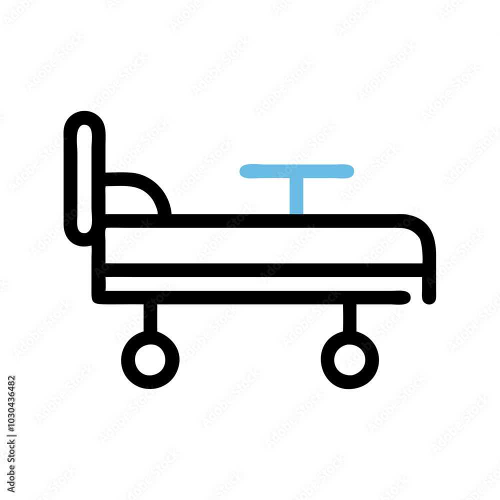 Hospital Bed Icon Hospital Bed Icon