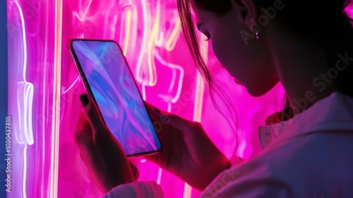 Neon Sign Mobile App Share Customized Win Messages Socially