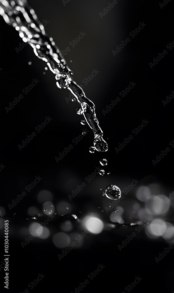 Dynamic Water Droplets Isolated on Black Background – High-Speed Captures, Ripples, Splashes, and Mist in Elegant Motion Dynamic Water Droplets Isolated on Black Background – High-Speed Captures, Ripples, Splashes, and Mist in Elegant Motion