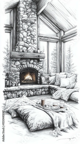 Hearthside Gatherings, Cozy fireplaces