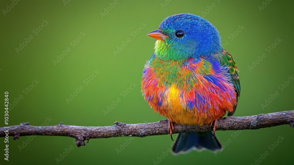 Obraz premium A Colorful Bird Perched On A Branch