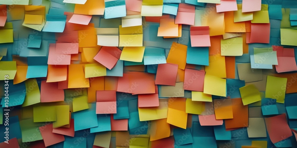 Vibrant Paper Notes Decoration Vibrant Paper Notes Decoration