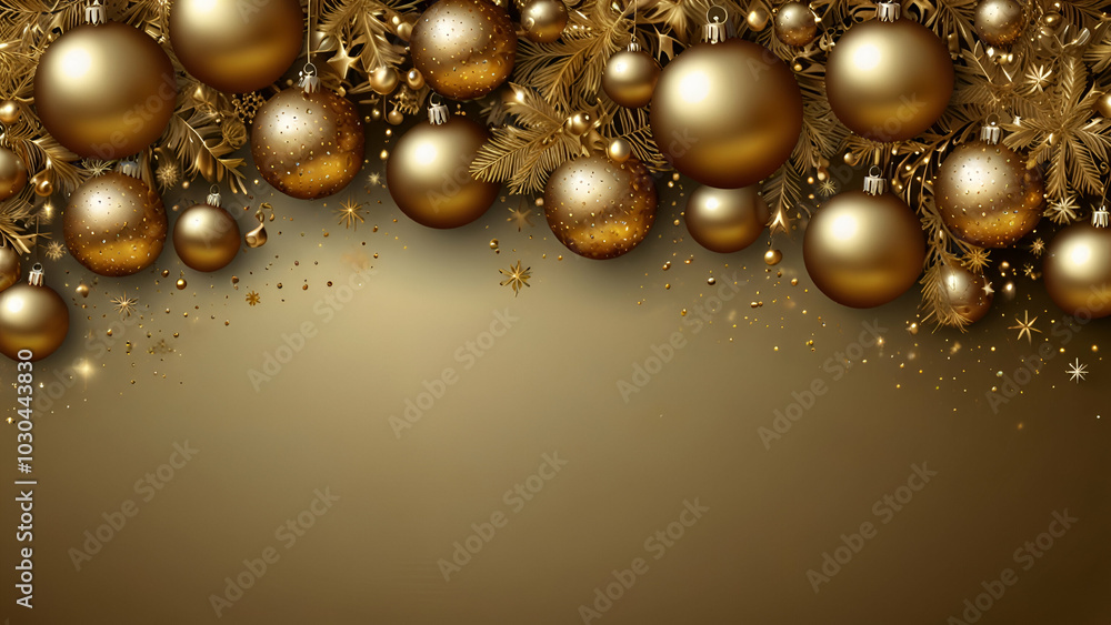 Gold Festive Christmas background Elegant abstract background with bokeh defocused lights and stars Gold Festive Christmas background Elegant abstract background with bokeh defocused lights and stars