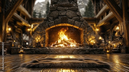 Rustic Glow, Cozy fireplaces