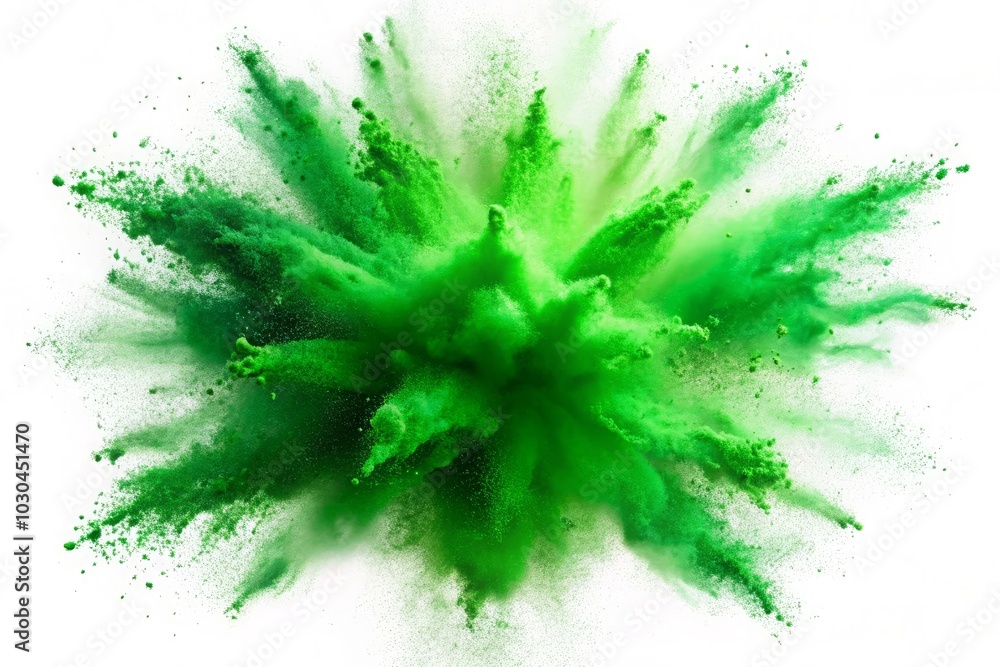 Explosion of colored powder Explosion of colored powder