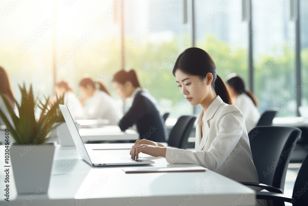 Computer furniture working laptop.