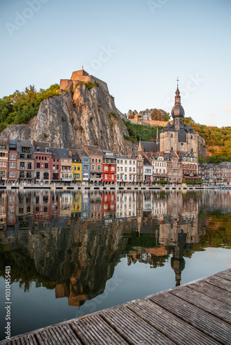 Waterfront of Dinant, Belgium