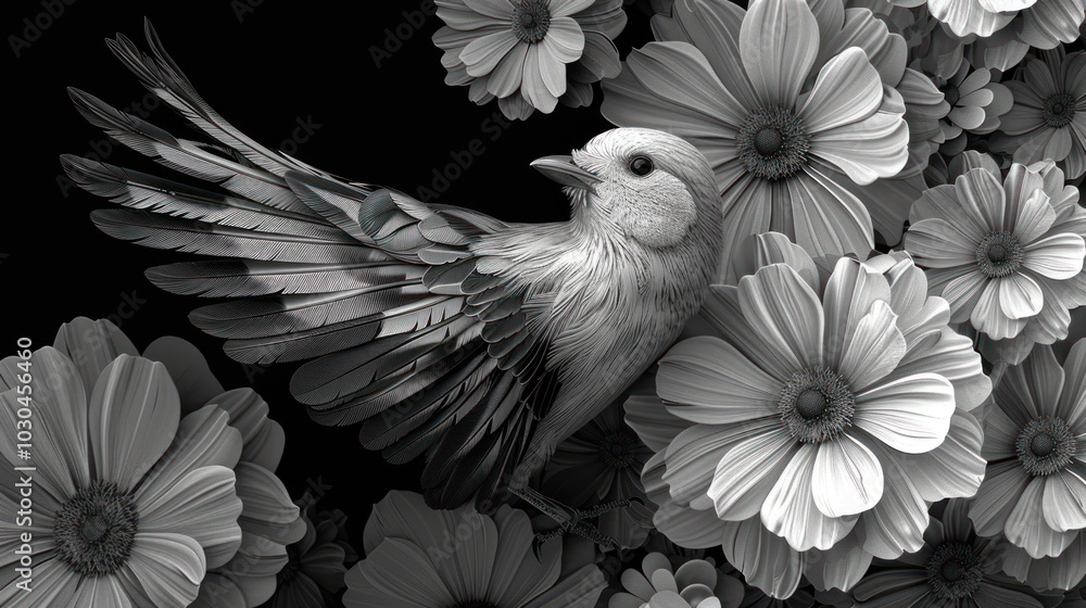 Obraz premium Bird in Bloom