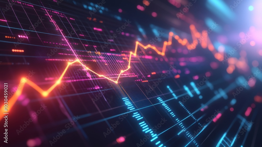 Abstract Digital Data Visualization with Charts Abstract Digital Data Visualization with Charts