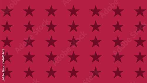 Seamless pattern with stars in blue red white.Concept of America USA military veterans.Vector illustration.