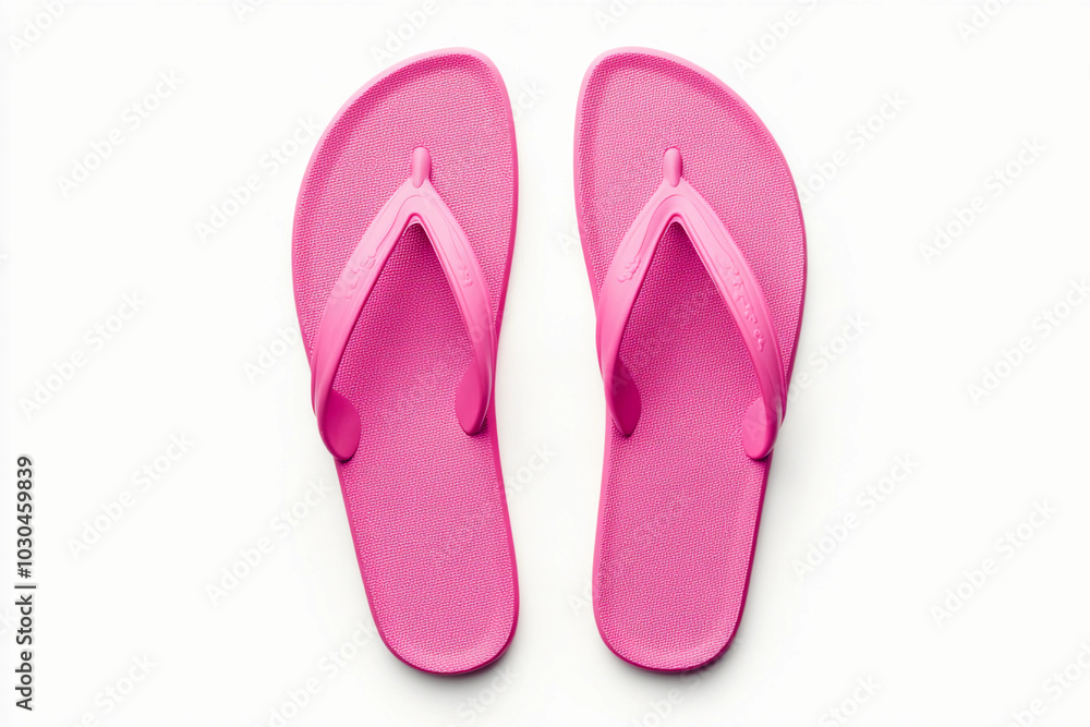 flip isolated on white: pair of pink flip flops isolated on white background, casual summer footwear, beach shoes flip isolated on white: pair of pink flip flops isolated on white background, casual summer footwear, beach shoes