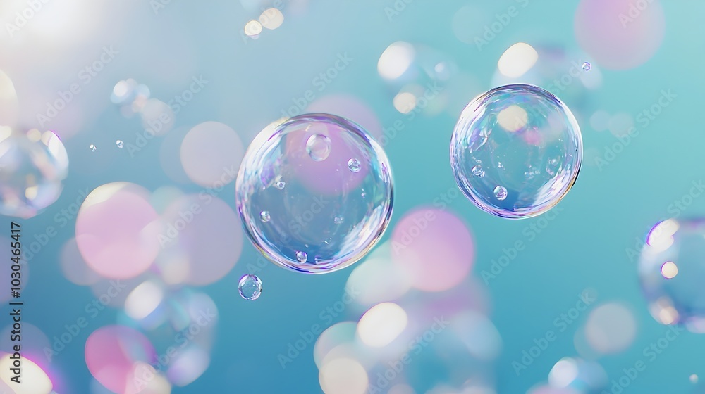 Drifting Pastel Bubbles in Ethereal Soft Light Reflections Drifting Pastel Bubbles in Ethereal Soft Light Reflections