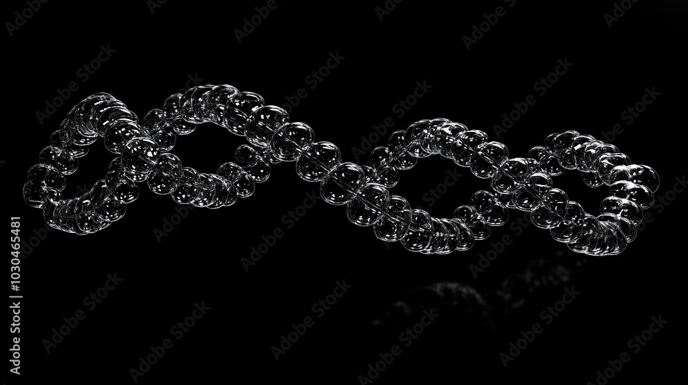 Generative AI technology was used to create the DNA helix on a black background. Generative AI technology was used to create the DNA helix on a black background.