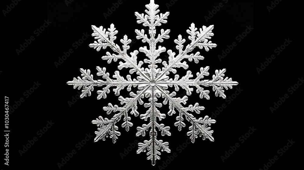 Intricate Snowflake Crystal Winter Frozen Nature Intricate Snowflake Crystal Winter Frozen Nature