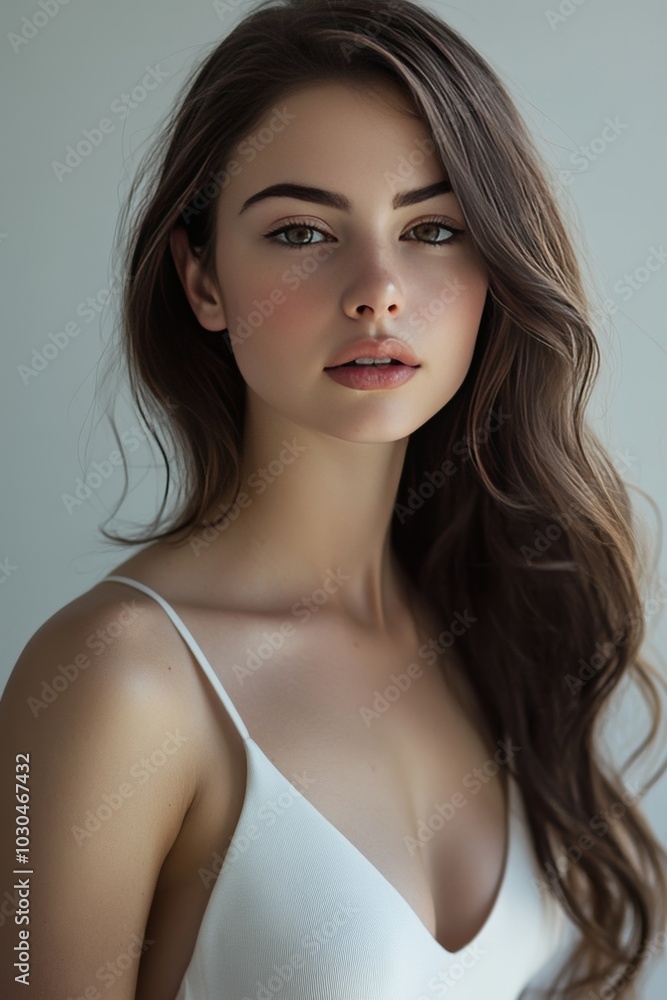 Beautiful Woman with Flawless Skin, Perfect for Beauty and Wellness Campaigns Generative AI Beautiful Woman with Flawless Skin, Perfect for Beauty and Wellness Campaigns Generative AI