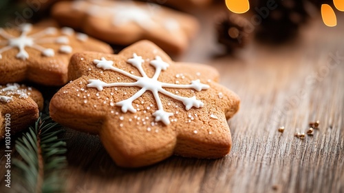 Christmas cookies with cinnamon