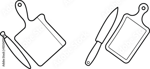 Cutting Board Knife Kitchen Tool Cooking Food Prepare