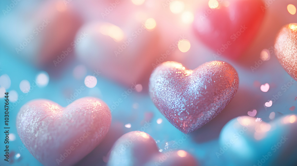 Fototapeta premium background with hearts