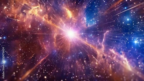 Wallpaper Mural background with space and stars Torontodigital.ca