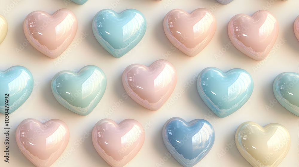Obraz premium background with hearts