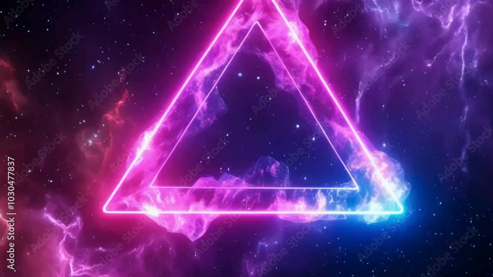 triangles background with glowing stars triangles background with glowing stars