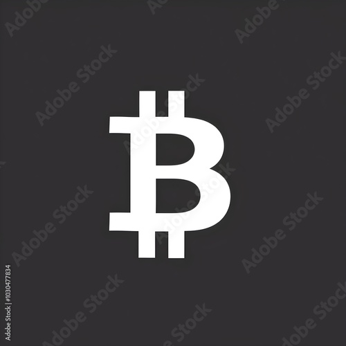 Bitcoin illustration logo