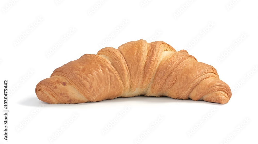A freshly baked croissant, ready to be enjoyed. A freshly baked croissant, ready to be enjoyed.