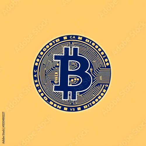 Bitcoin logo illustration