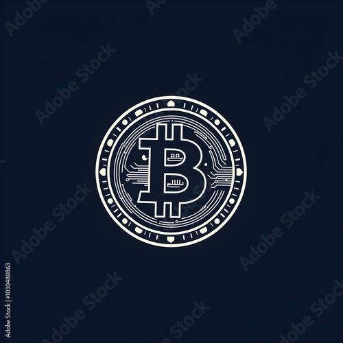 Bitcoin logo illustration