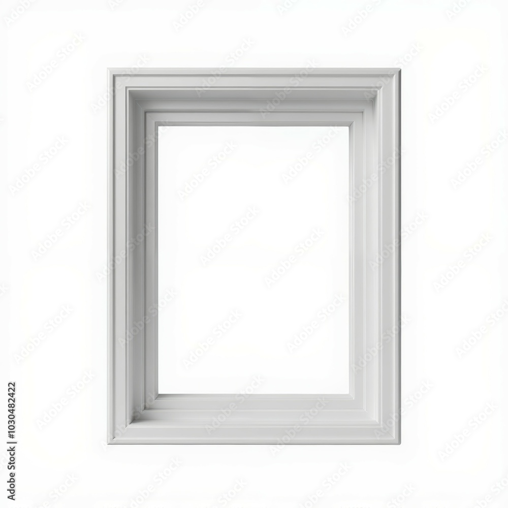 A minimalist white picture frame showcasing clean lines, perfect for highlighting artwork or photographs. A minimalist white picture frame showcasing clean lines, perfect for highlighting artwork or photographs.