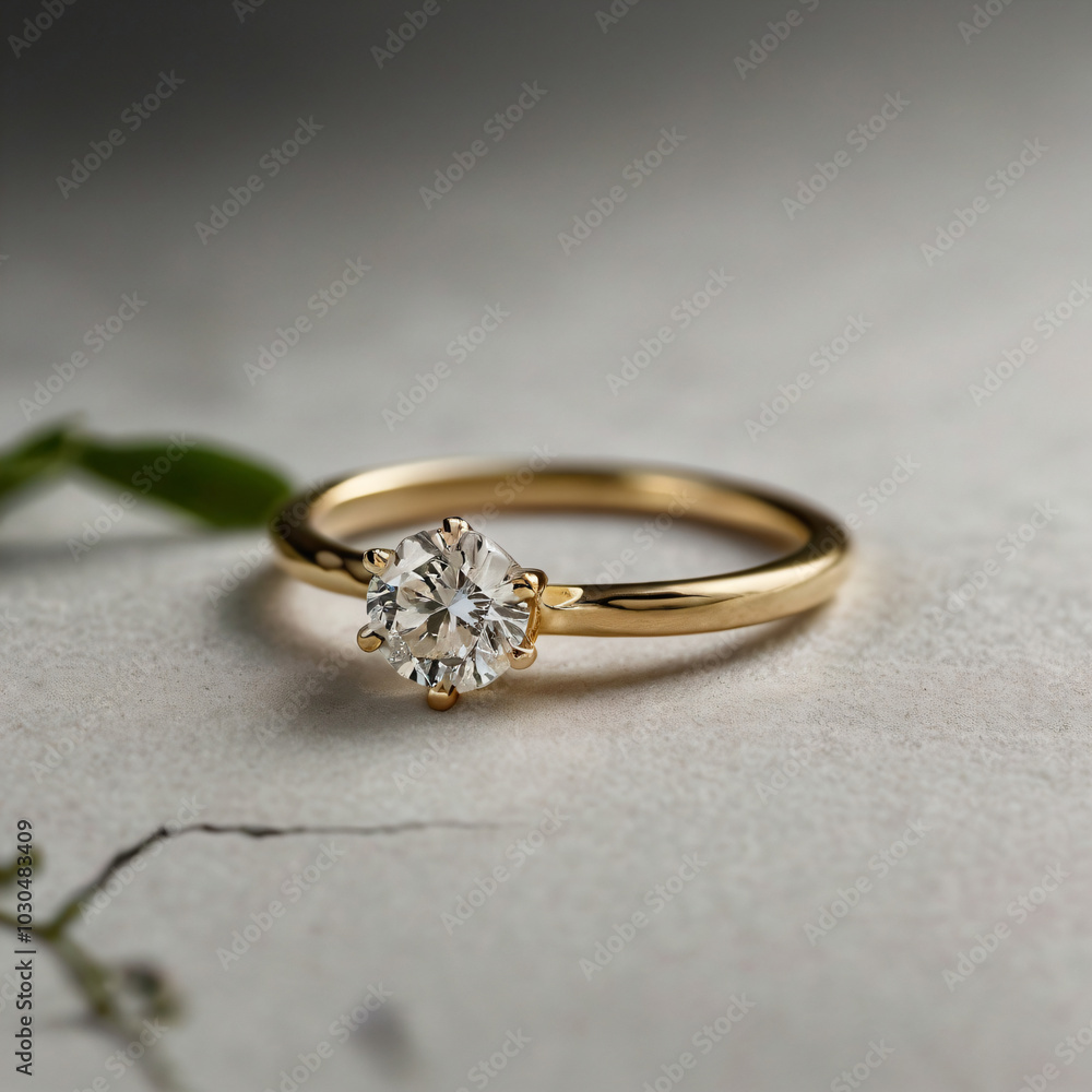 Wedding ring with a diamond that catches the light Wedding ring with a diamond that catches the light